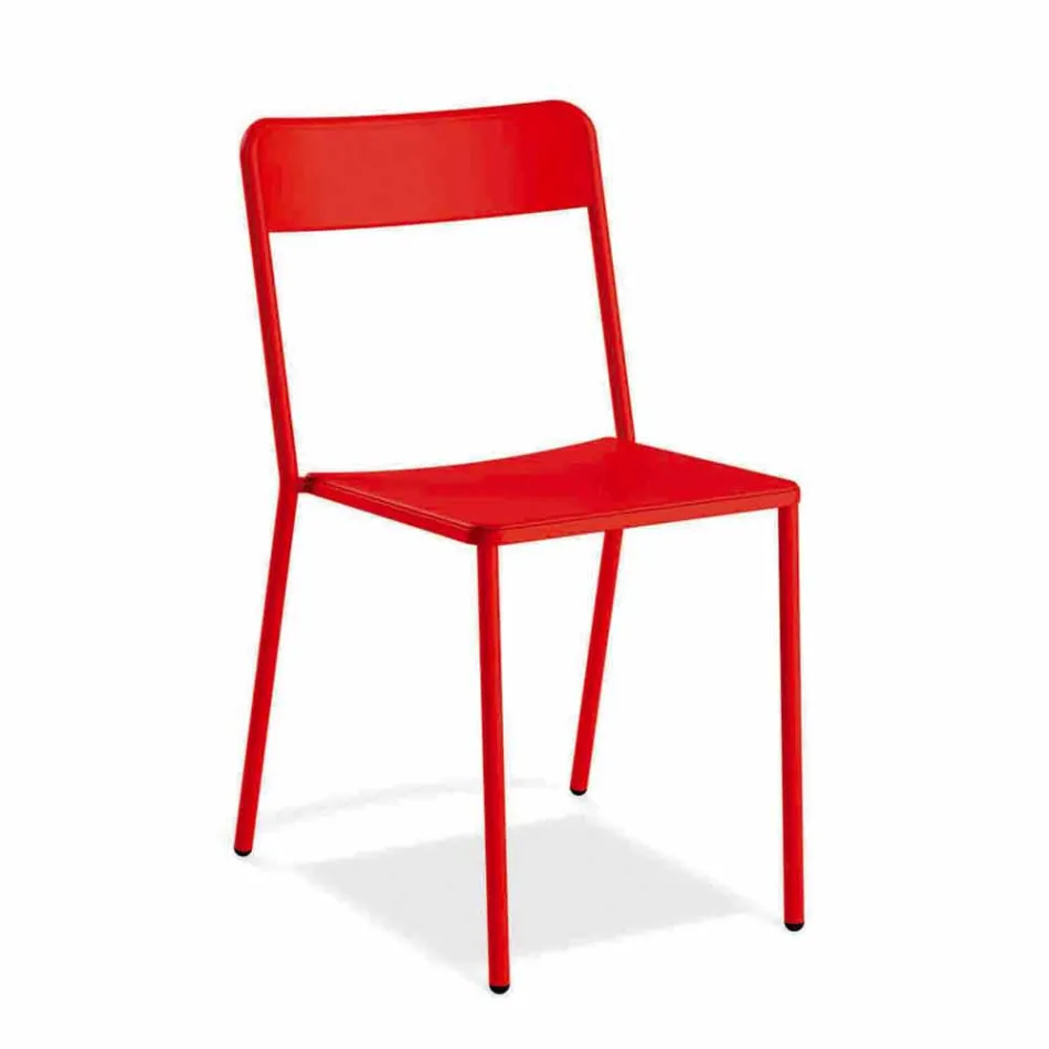 Karrige në natyrë stackable në natyrë Made in Italy, 4 Pieces - Xylia Viadurini