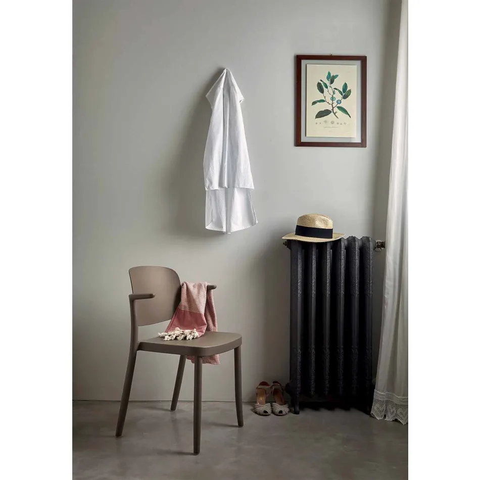 Karrige në natyrë stabile në polipropileni të prodhuar në Itali, 4 copë - Bertina Viadurini