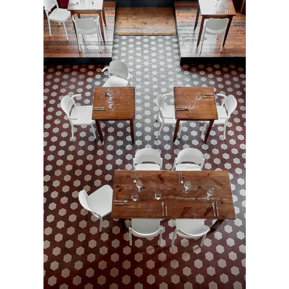 Karrige në natyrë stabile në polipropileni të prodhuar në Itali, 4 copë - Bertina Viadurini