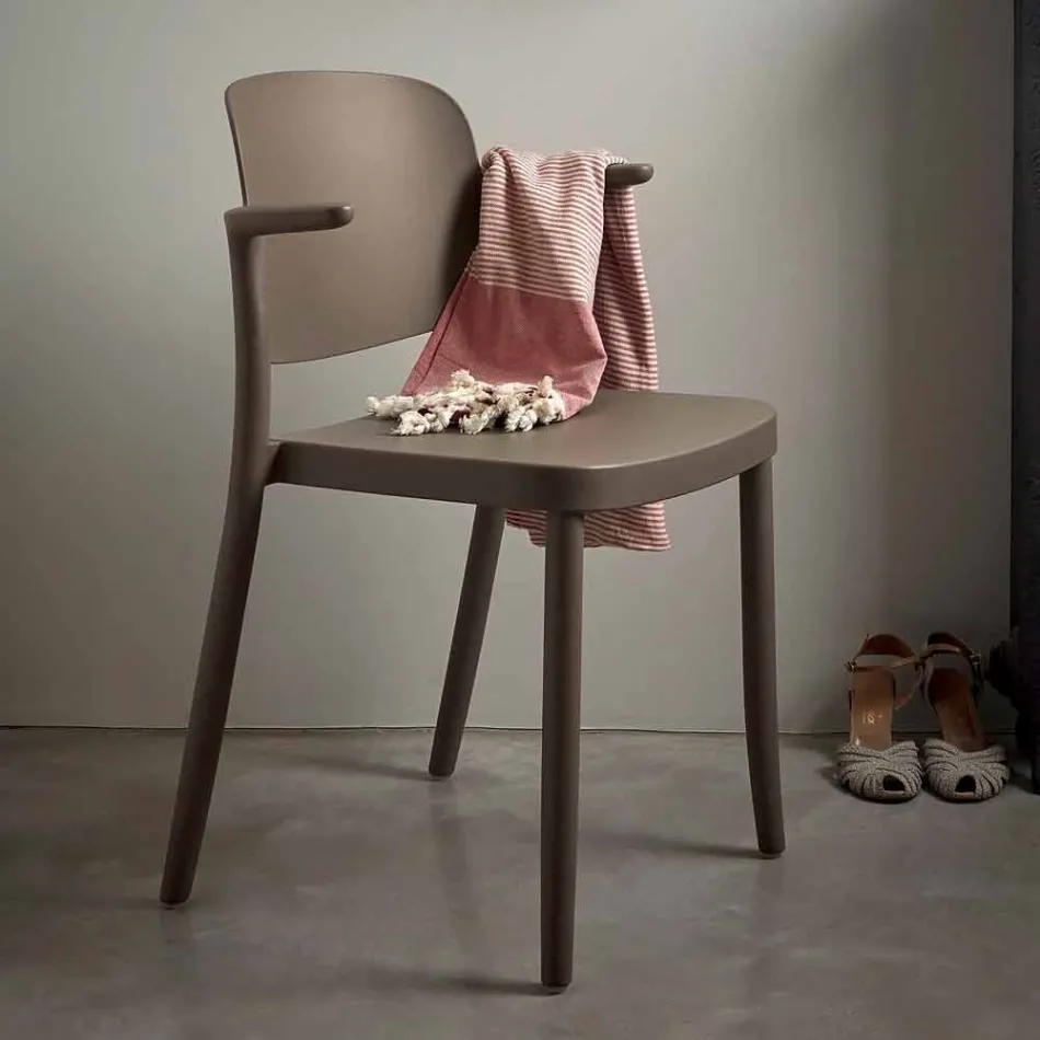 Karrige në natyrë stabile në polipropileni të prodhuar në Itali, 4 copë - Bertina Viadurini