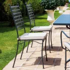 Karrige e jashtme prej çeliku të galvanizuar, e stivueshme 4 copë Prodhuar në Itali - Sibo Viadurini