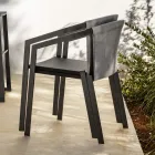 Karrige alumini e jashtme me ose pa jastëk, cilësi e lartë, 4 copë - Filomena Viadurini