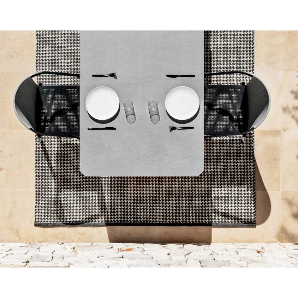 Karrige alumini e jashtme me ose pa jastëk, cilësi e lartë, 4 copë - Filomena Viadurini