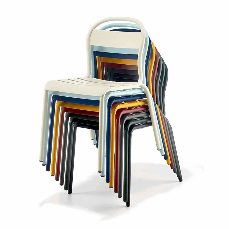 Karrige alumini i vendosur në natyrë i bërë në Itali, 4 copë - Uliks Viadurini