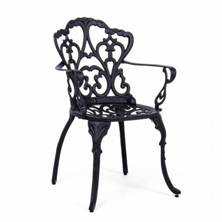 Karrige në ambient të hapur me fund të matur prej alumini, 2 copë - Casiro Viadurini