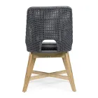 Karrige e jashtme me litar dhe pëlhurë me bazë tik, Homemotion 2 copë - Lesya Viadurini