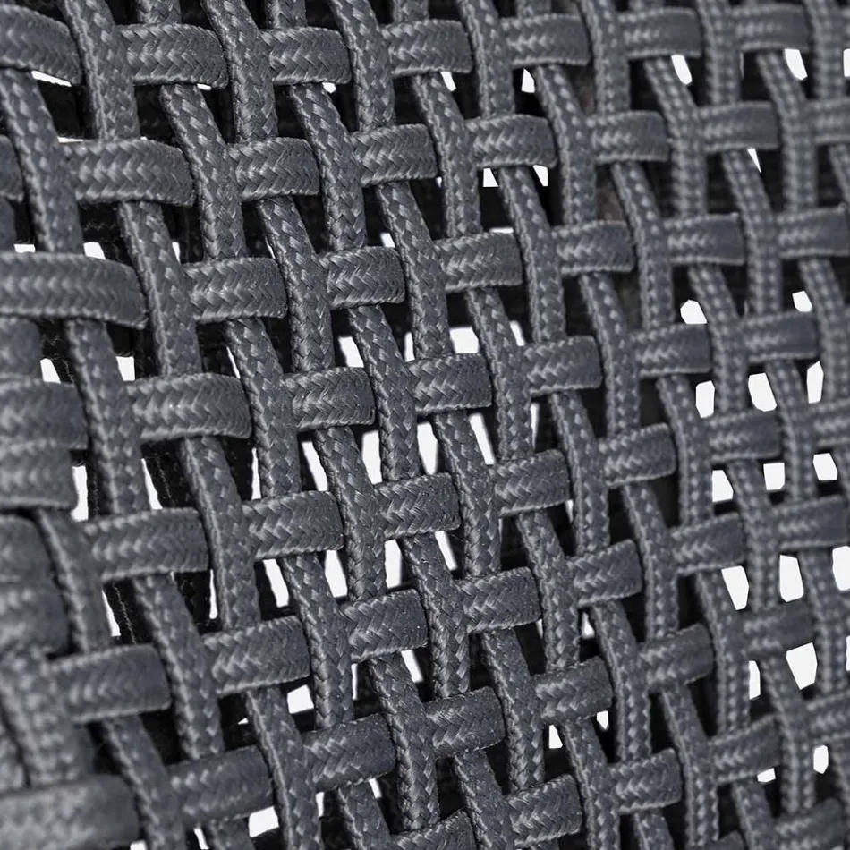 Karrige e jashtme me litar dhe pëlhurë me bazë tik, Homemotion 2 copë - Lesya Viadurini