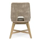 Karrige e jashtme me litar dhe pëlhurë me bazë tik, Homemotion 2 copë - Lesya Viadurini