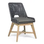 Karrige e jashtme me litar dhe pëlhurë me bazë tik, Homemotion 2 copë - Lesya Viadurini