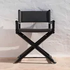 Karrige në natyrë në dru natyral ose pëlhurë të zezë dhe me dizajn të hulumtueshëm - Suzana Viadurini