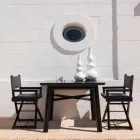 Karrige në natyrë në dru natyral ose pëlhurë të zezë dhe me dizajn të hulumtueshëm - Suzana Viadurini