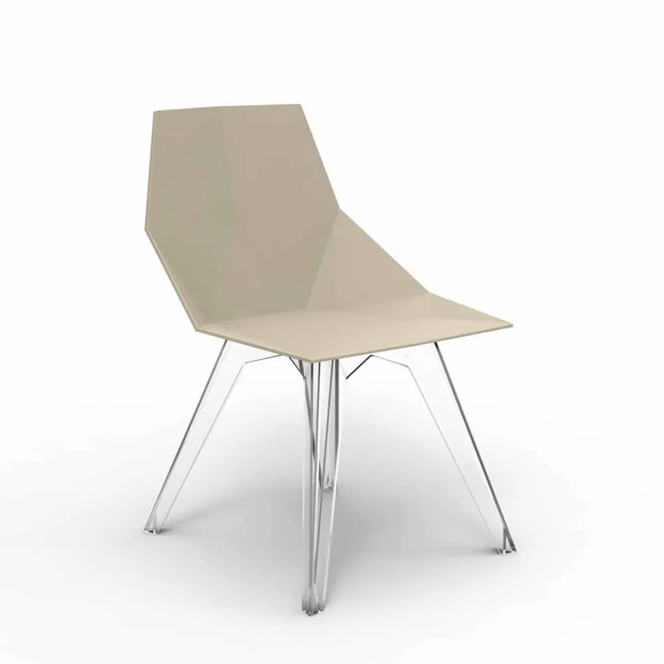 Dizajnimi i polikarbonatit dhe karriges së jashtme prej polipropileni Faz Vondom Viadurini