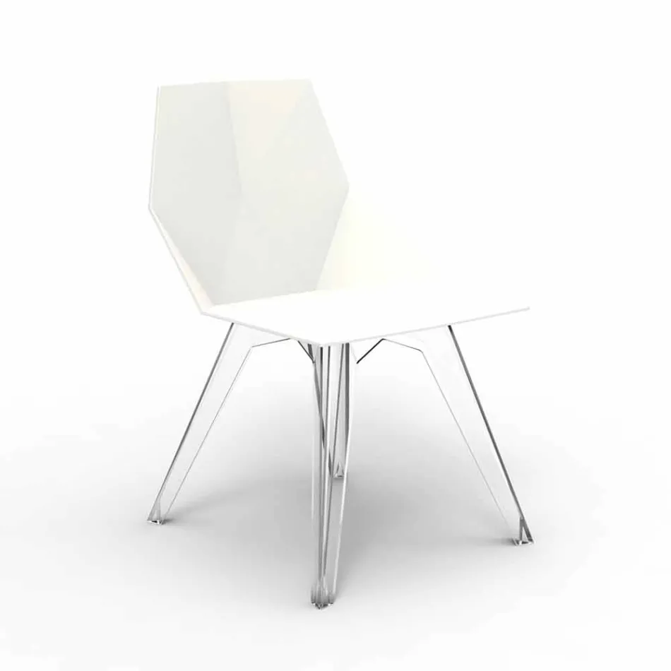 Dizajnimi i polikarbonatit dhe karriges së jashtme prej polipropileni Faz Vondom Viadurini