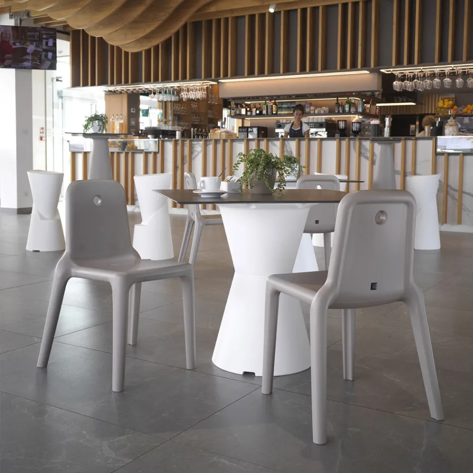 Karrige e jashtme nga polietileni me 7 ngjyra Prodhuar në Itali 2 copë - Ronnie Viadurini