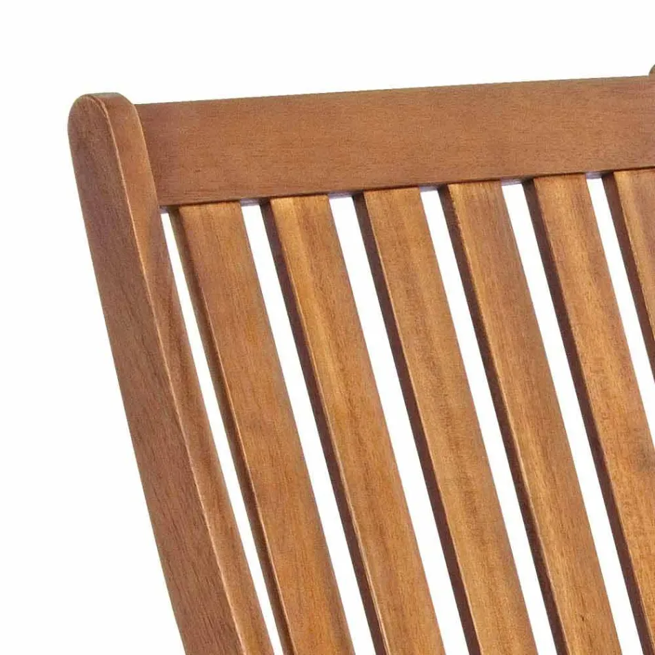 Karrige e palosshme në ambiente të jashtme në dru akacie, 2 copë - Grima Viadurini