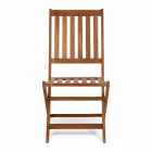 Karrige e palosshme në ambiente të jashtme në dru akacie, 2 copë - Grima Viadurini