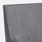 Karrige e jashtme e veshur me pëlhurë me këmbë alumini, 4 copë - Nia Viadurini