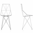 Karrige kopshti me dizajn Vondom Faz në polipropilen dhe çelik inox Viadurini