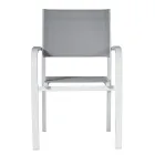 Karrige kopshti e grumbullueshme prej alumini me mbështetëse krahësh të projektuar - Gontran Viadurini