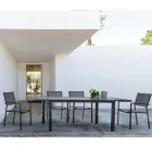 Karrige kopshti e grumbullueshme në dizajn modern prej alumini dhe tekstili - Franz Viadurini