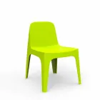 Solid Vondom karrige kopshtesh e pirgshme polipropileni, dizajn Viadurini