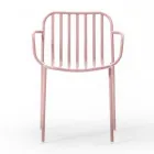 Karrige Metal Kopshti me Mbështetje Krahësh Prodhuar në Itali 2 Copë - Thjesht Viadurini