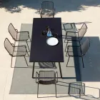 Karrige Metal Kopshti me Mbështetje Krahësh Prodhuar në Itali 2 Copë - Vikas Viadurini