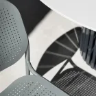 Karrige kopshti në metal të lyer Prodhuar në Itali 2 Copë - Synergy Viadurini