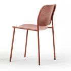 Karrige kopshti në metal të lyer Prodhuar në Itali 2 Copë - Synergy Viadurini