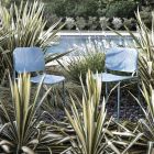 Karrige kopshti në metal të lyer Prodhuar në Itali 2 Copë - Synergy Viadurini
