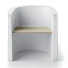 Karrige Kopshti në Polietileni dhe Dru Birch Prodhuar në Itali - Talula Viadurini