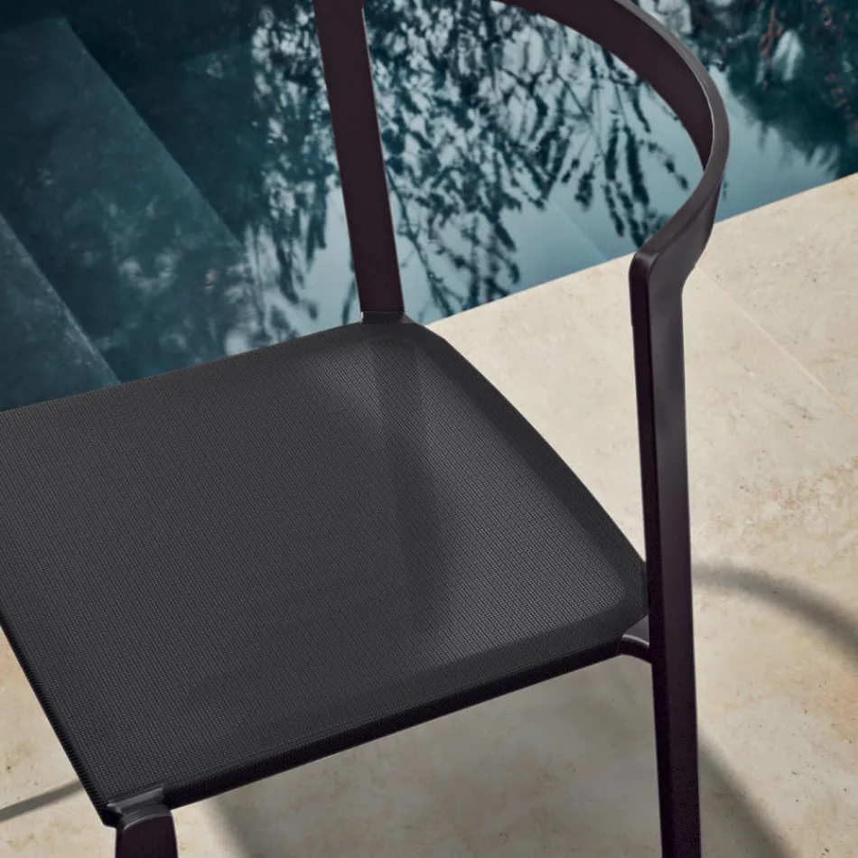 Karrige Kopshti me Baze Tekstili dhe Alumini Prodhuar ne Itali - Milanka Viadurini