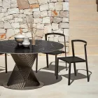 Karrige Kopshti me Baze Tekstili dhe Alumini Prodhuar ne Itali - Milanka Viadurini