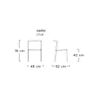 Karrige Kopshti me Baze Tekstili dhe Alumini Prodhuar ne Itali - Milanka Viadurini