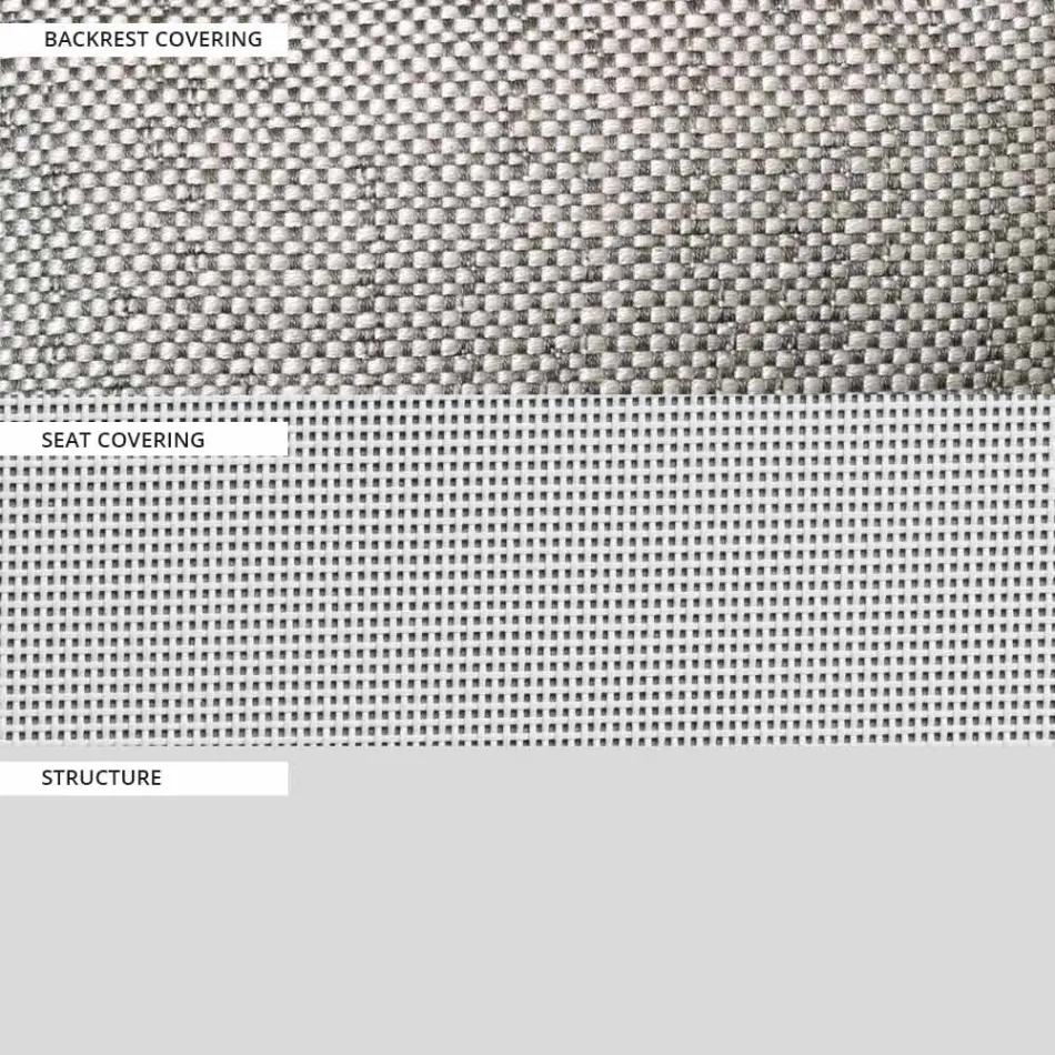 Struktura e karriges së kopshtit në alumin e lyer Prodhuar në Itali - Jouve Viadurini