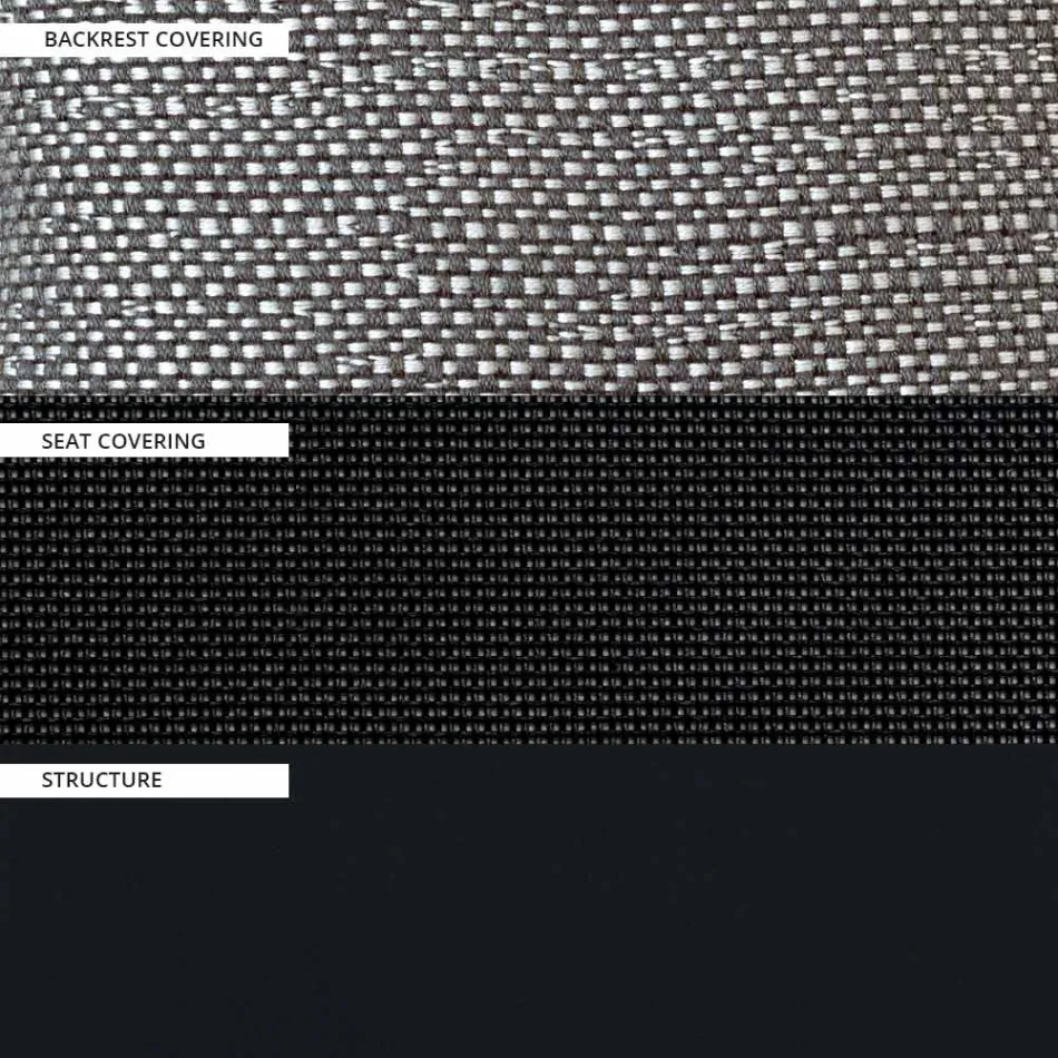 Struktura e karriges së kopshtit në alumin e lyer Prodhuar në Itali - Jouve Viadurini