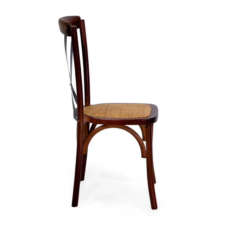 Karrige e brendshme e grumbullueshme në sedilje druri lisi dhe bastun prej palme kacavjerrëse - Barriera Viadurini