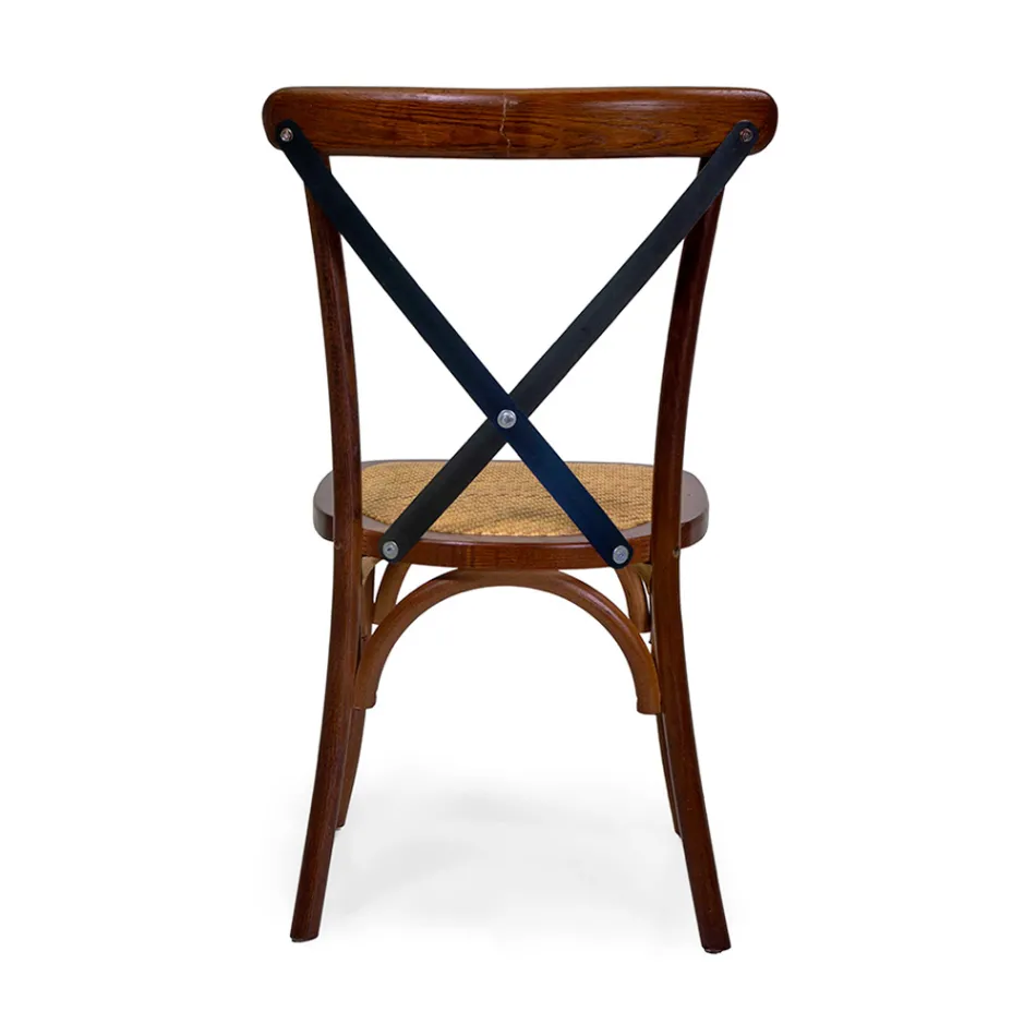 Karrige e brendshme e grumbullueshme në sedilje druri lisi dhe bastun prej palme kacavjerrëse - Barriera Viadurini