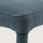 Karrige e ngrënies e veshur plotësisht me lëkurë artificiale e prodhuar në Itali - Eloi Viadurini