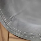 Karrige ngrënieje me mbështetëse krahësh në dru hiri Prodhuar në Itali - Betsy Viadurini