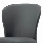 Karrige ngrënieje me sedilje dhe këmbë të veshura me susta Made in Italy - Verona Viadurini