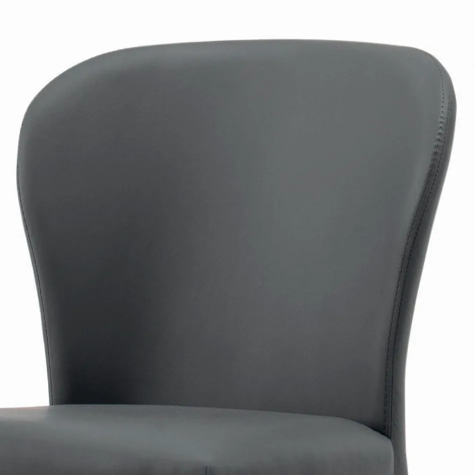 Karrige ngrënieje me sedilje dhe këmbë të veshura me susta Made in Italy - Verona Viadurini