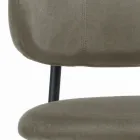 Karrige ngrënieje me sedilje dhe mbështetëse kadife Prodhuar në Itali - Livorno Viadurini