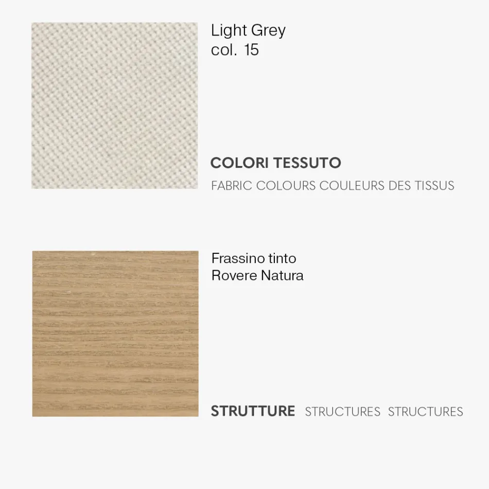 Karrige ngrënieje me sedilje prej pëlhure dhe strukturë hiri - Aisha Viadurini