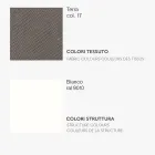 Karrige ngrënieje me sedilje prej pëlhure dhe strukturë metalike - Aisha Viadurini