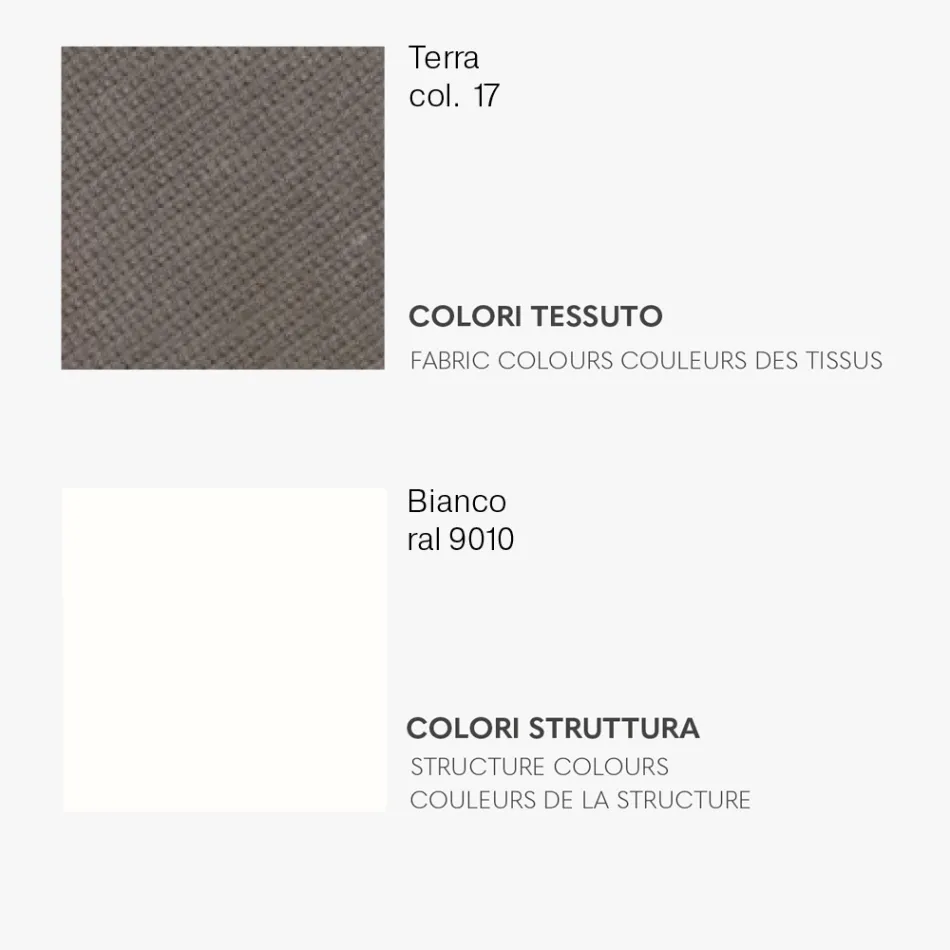 Karrige ngrënieje me sedilje prej pëlhure dhe strukturë metalike - Aisha Viadurini