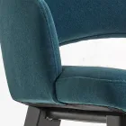 Karrige ngrënieje prej druri me sedilje kadife jeshile në shishe Prodhuar në Itali - Eddard Viadurini