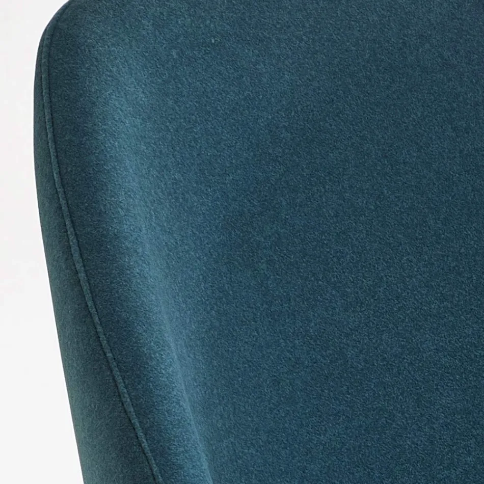 Karrige ngrënieje prej druri me sedilje kadife jeshile në shishe Prodhuar në Itali - Eddard Viadurini