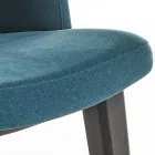 Karrige ngrënieje prej druri me sedilje kadife jeshile në shishe Prodhuar në Itali - Eddard Viadurini