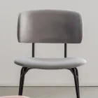 Karrige e ngrënies në metal dhe kadife rezistente ndaj njollave, 2 copë - Valnerina Viadurini